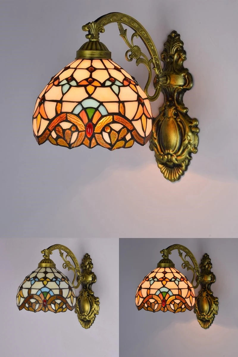 Odette Stained Glass Wall Sconce