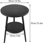 Tobin Two-Tier Wooden Side Table
