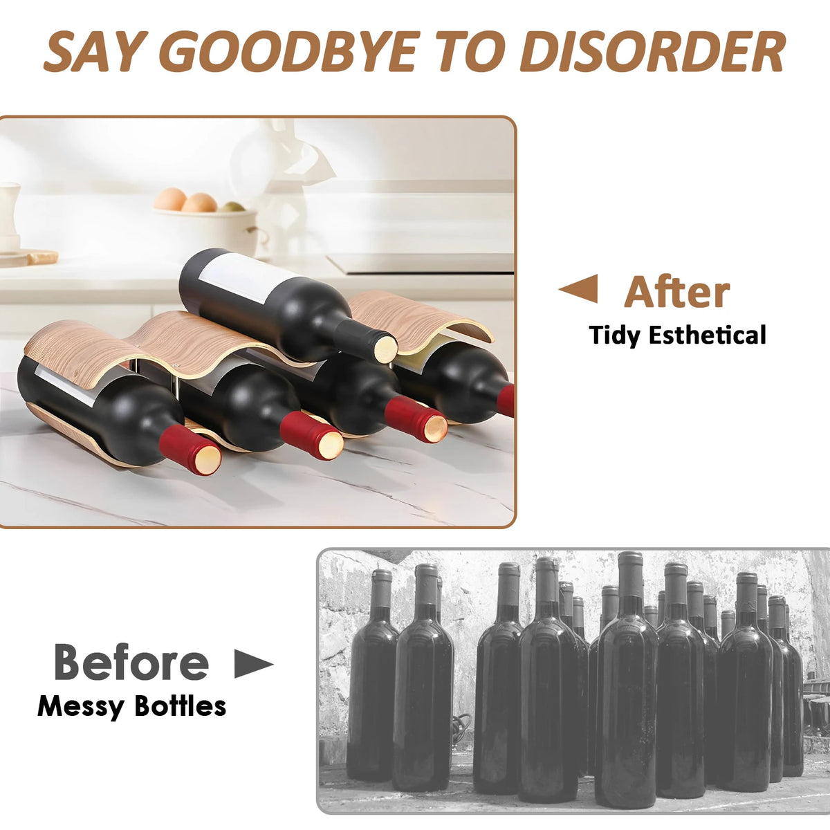 Vino Solid Wood Wine Display Rack