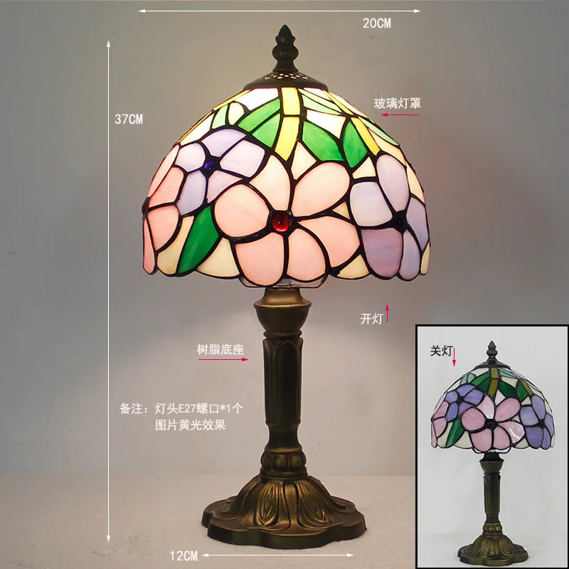 Rosalie Stained Glass Table Lamp