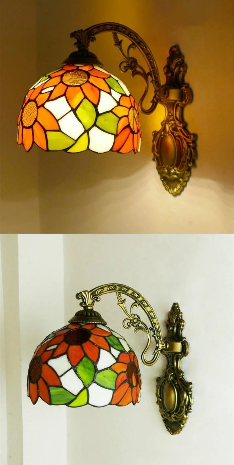 Odette Stained Glass Wall Sconce