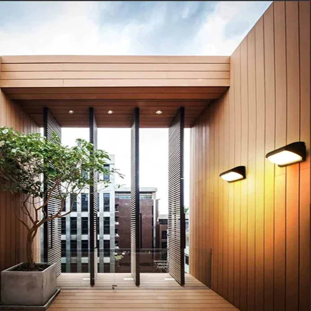Modern Shield Outdoor Wall Light — product detail view 5