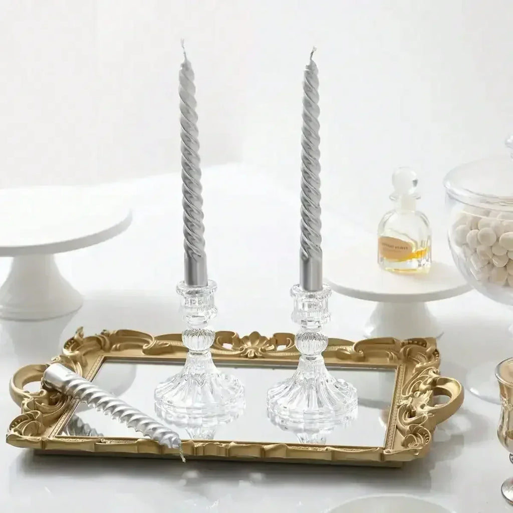 Clara Glass Candleholder Trio