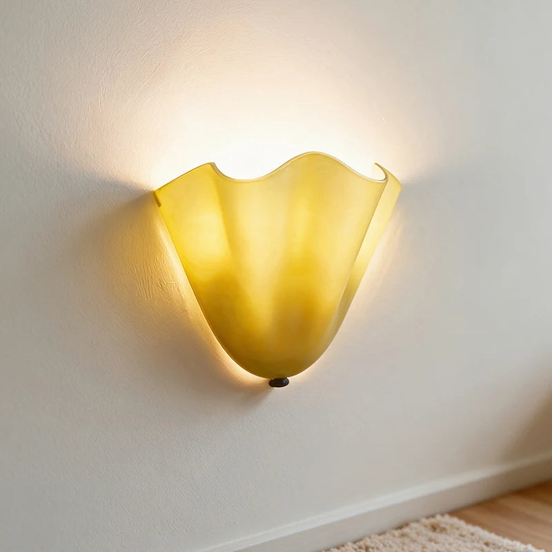 Selene Stacked Glass Shell Wall Sconce