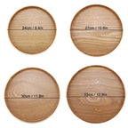 Arden Round Wooden Serving Tray