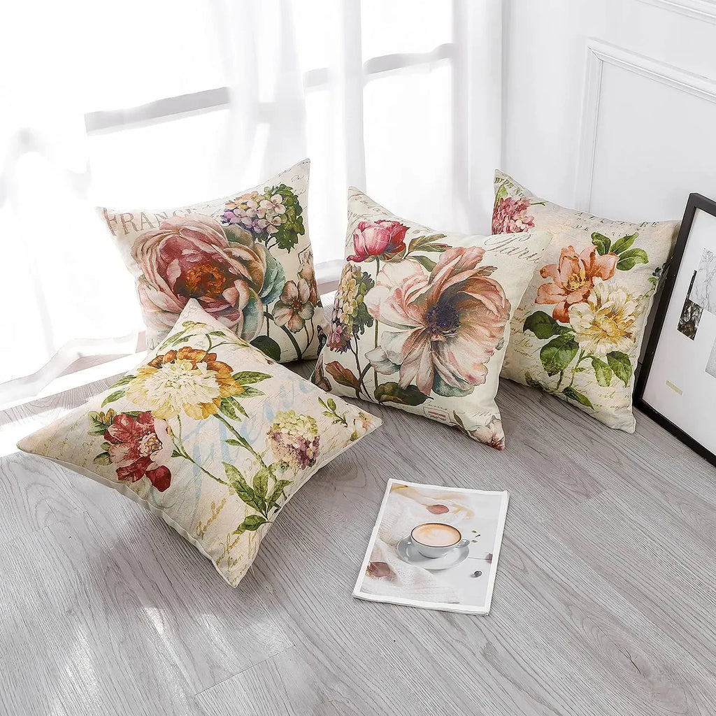 Posy Vintage Floral Cushion Cover