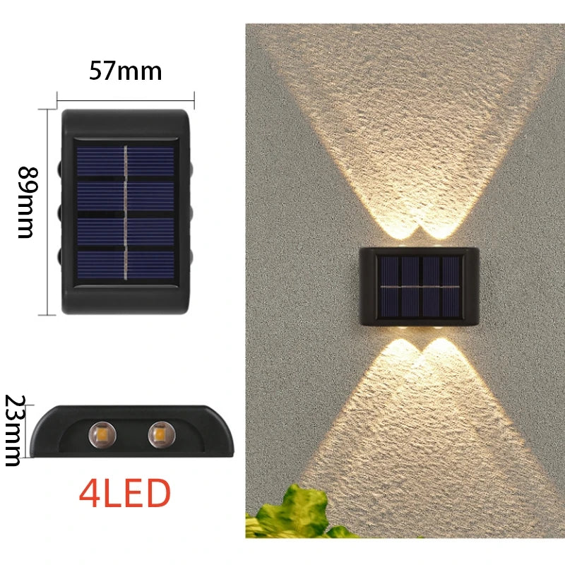 Solar Up & Down Wall Light — product detail view 10