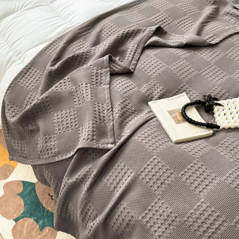 Maren Cotton Waffle Throw