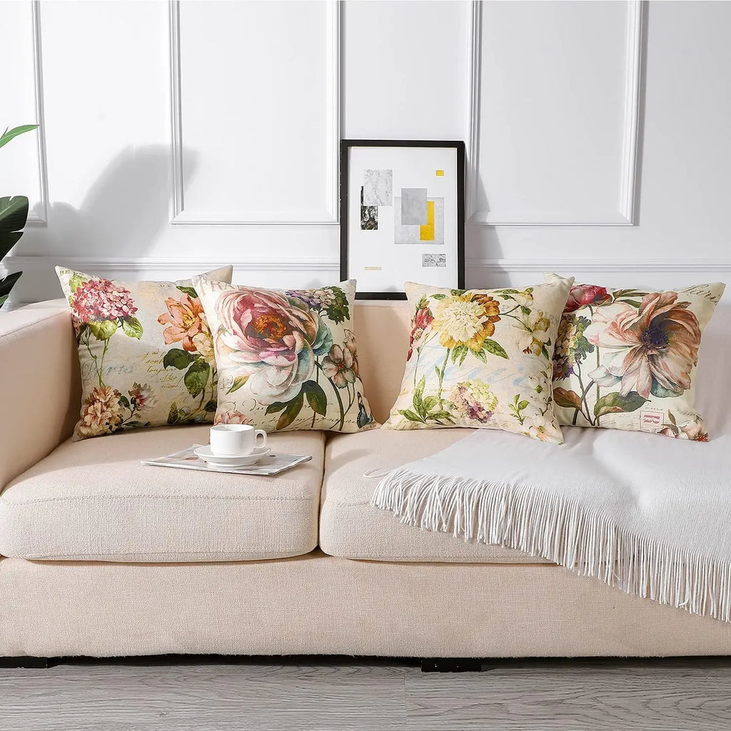 Posy Vintage Floral Cushion Cover