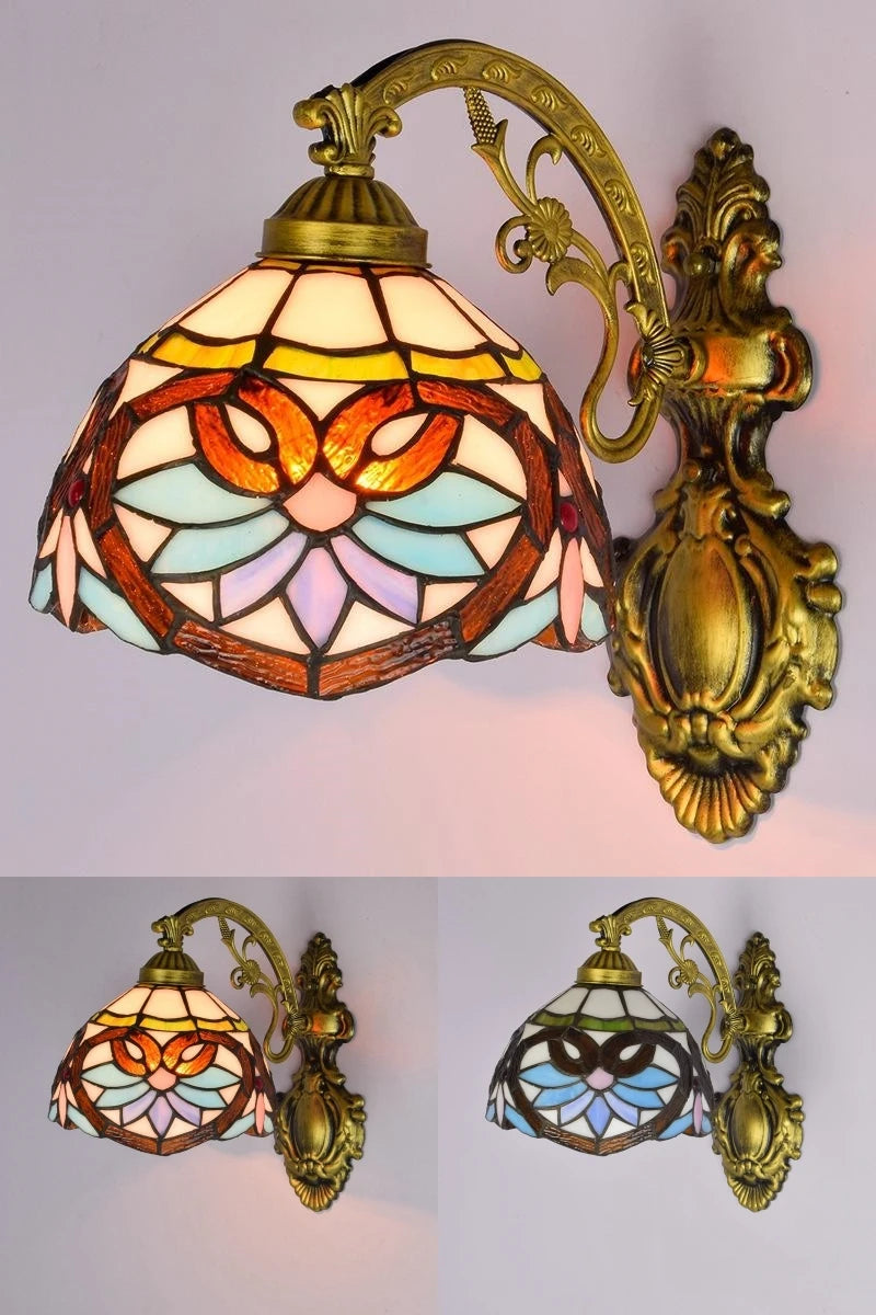 Odette Stained Glass Wall Sconce