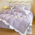 Liora Ruffled Seersucker Duvet Set