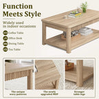 Mira Fluted Two-Tier Coffee Table