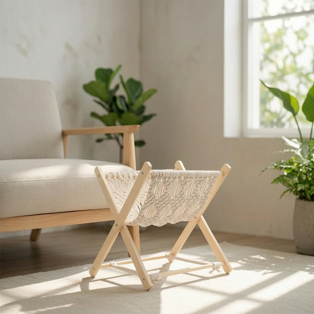Lark Woven Sling Magazine Rack