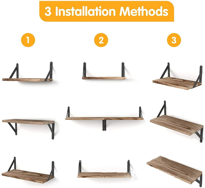 Perry Wooden Floating Shelves