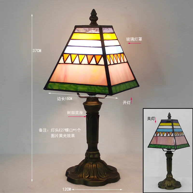 Rosalie Stained Glass Table Lamp