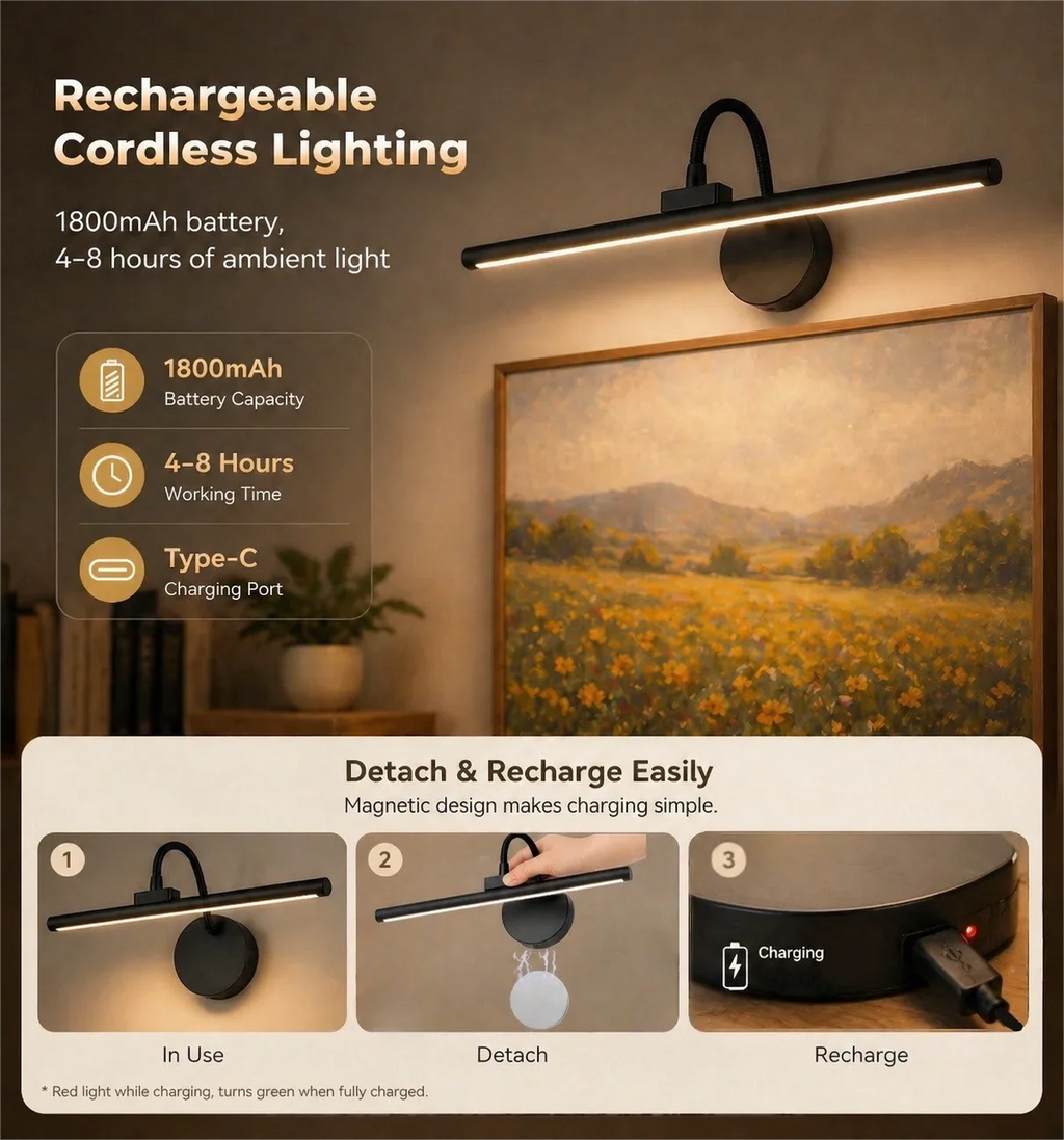 Dorian Rechargeable Picture Light