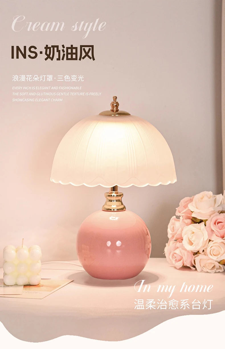 Nori Ceramic & Glass Book Lamp