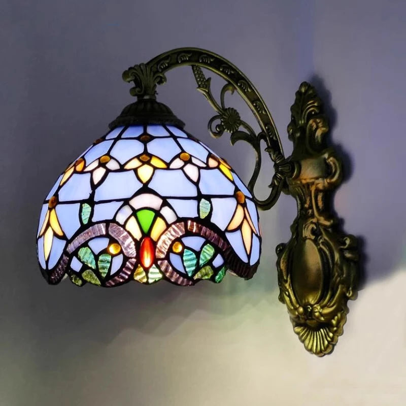 Odette Stained Glass Wall Sconce