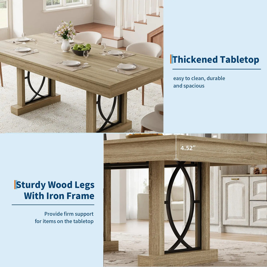 Hollis 71-Inch Storage Dining Table