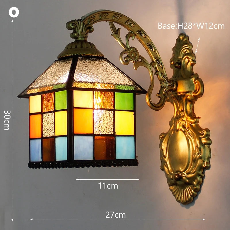 Odette Stained Glass Wall Sconce