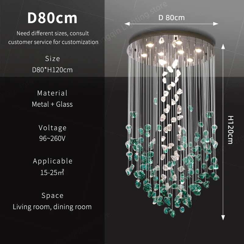 Halo Glass Chandelier