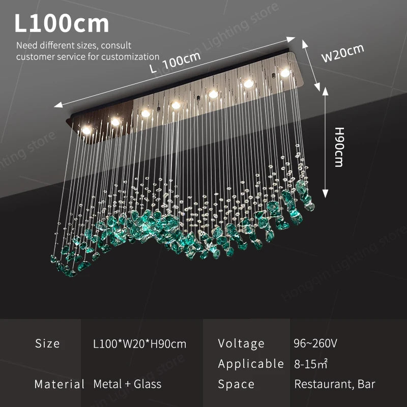 Halo Glass Chandelier
