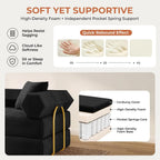 Calla Corduroy Convertible Sofa