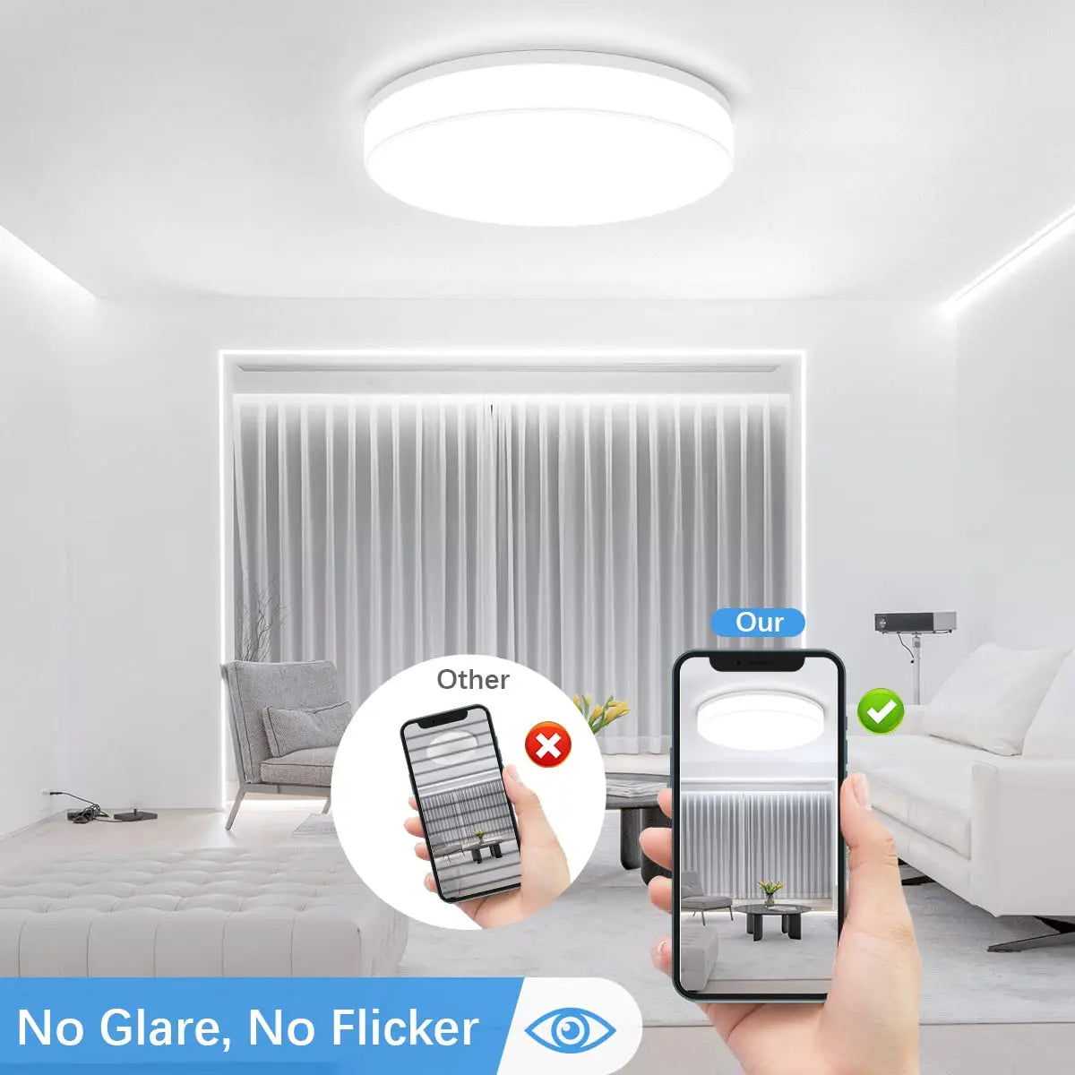 Ultra-Slim Round Ceiling Light — product detail view 5