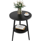 Tobin Two-Tier Wooden Side Table