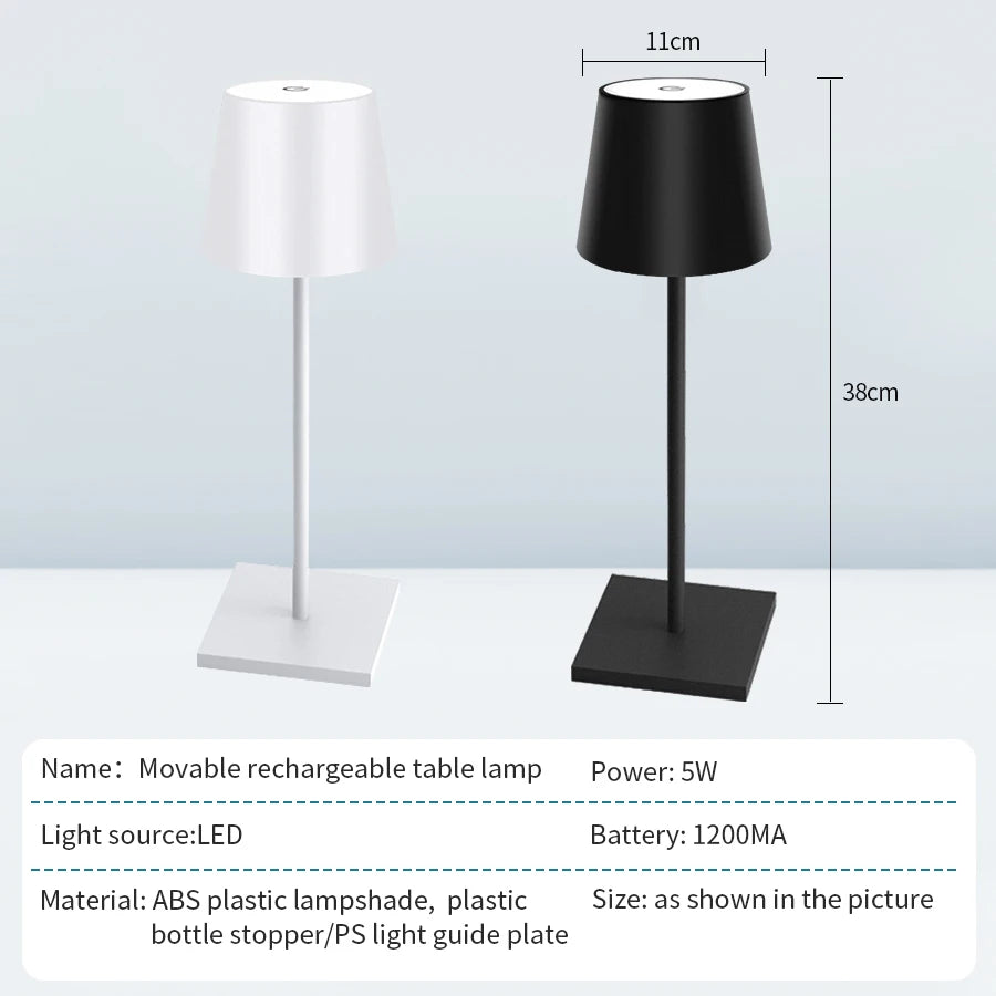 Rechargeable Touch Table Lamp — product detail view 2