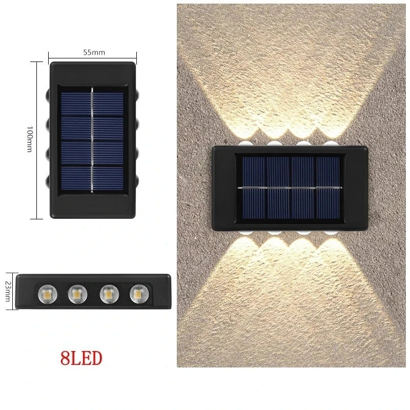 Solar Up & Down Wall Light — product detail view 12