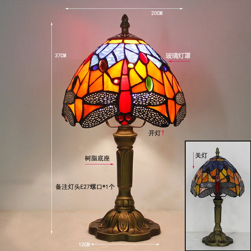 Rosalie Stained Glass Table Lamp