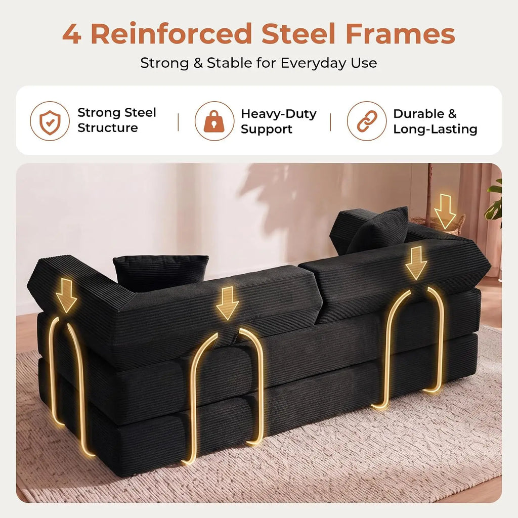 Calla Corduroy Convertible Sofa