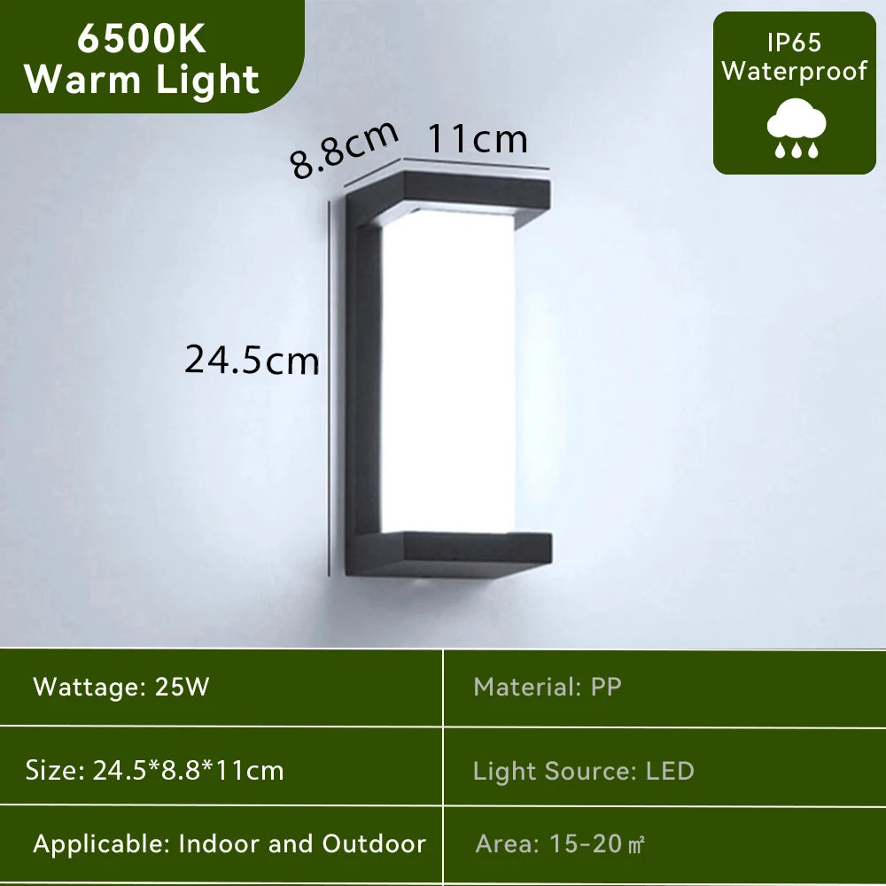 Modern Shield Outdoor Wall Light — product detail view 11