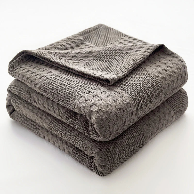 Maren Cotton Waffle Throw
