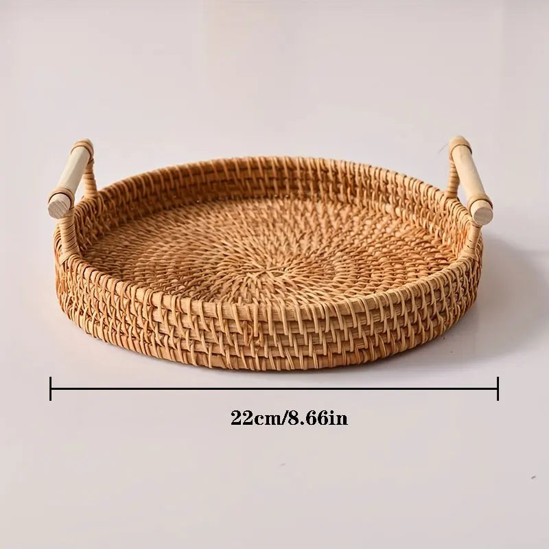 Tessa Lidded Rattan Basket