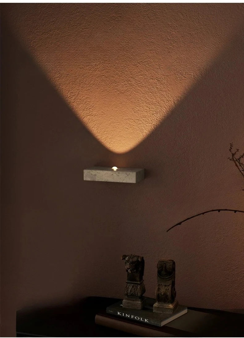Soren Travertine Wall Sconce