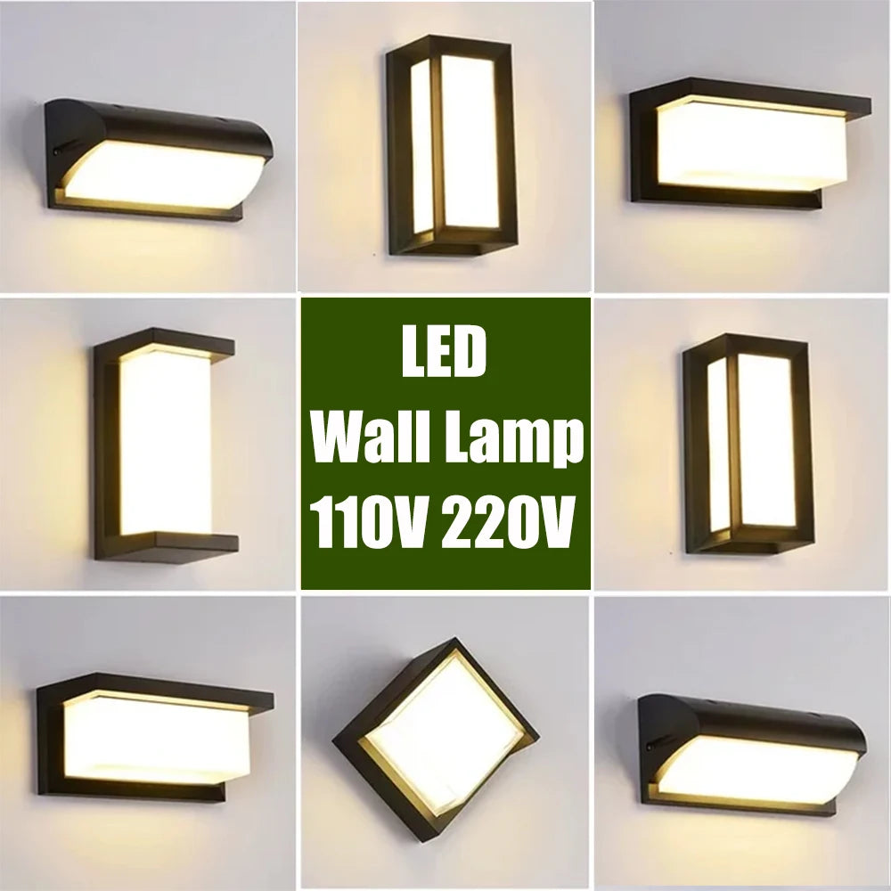 Modern Shield Outdoor Wall Light — product detail view 1