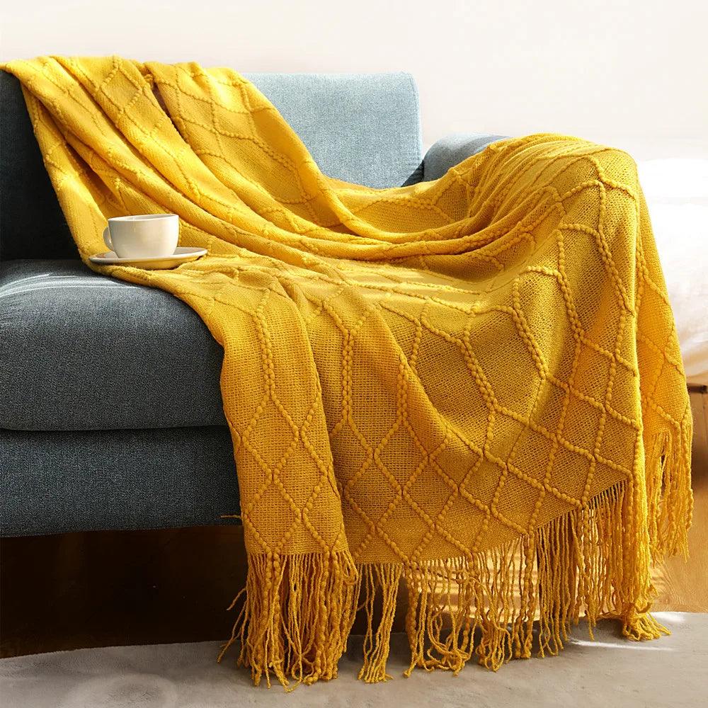 Freya Nordic Tassel Throw