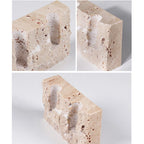 Noma Travertine Candleholder