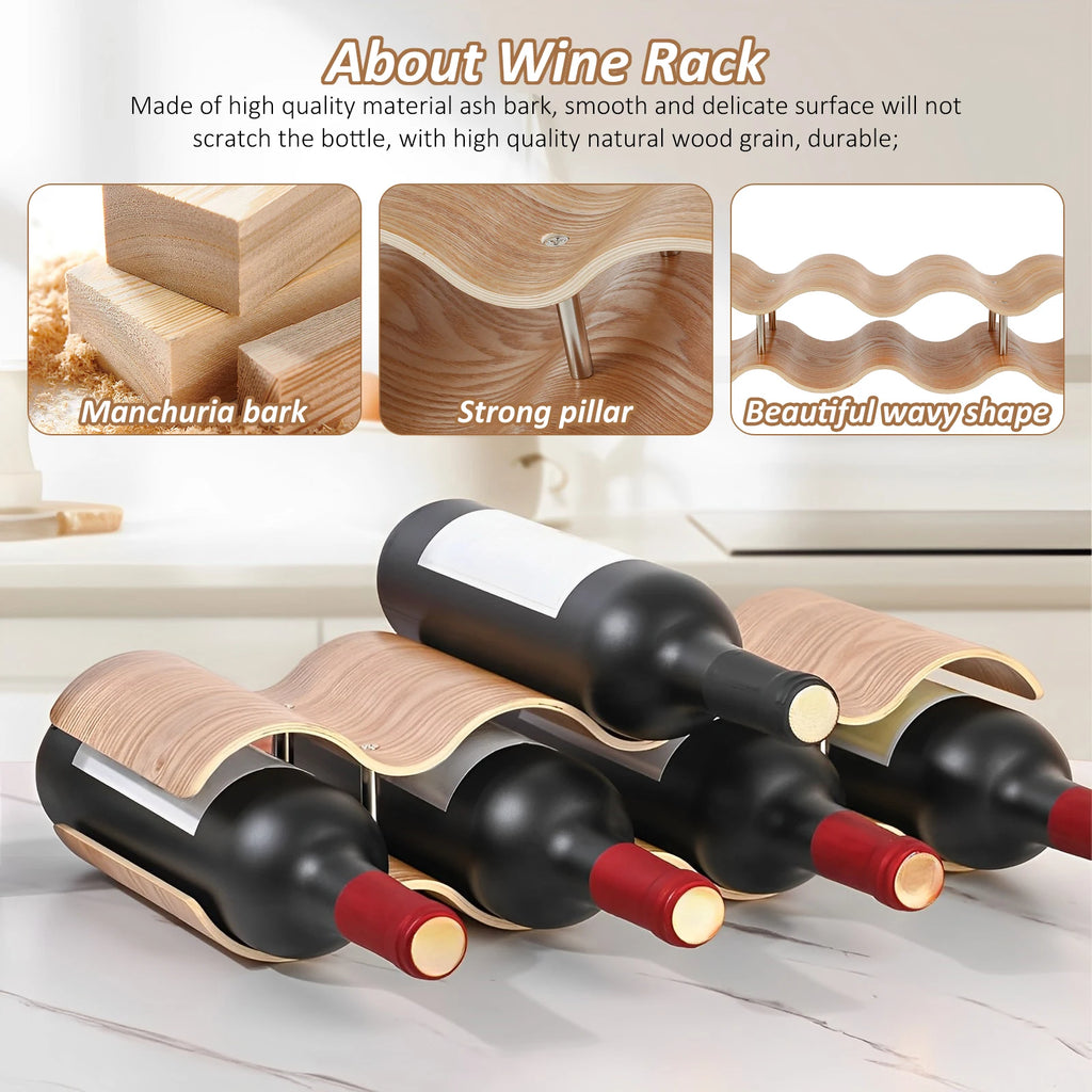 Vino Solid Wood Wine Display Rack