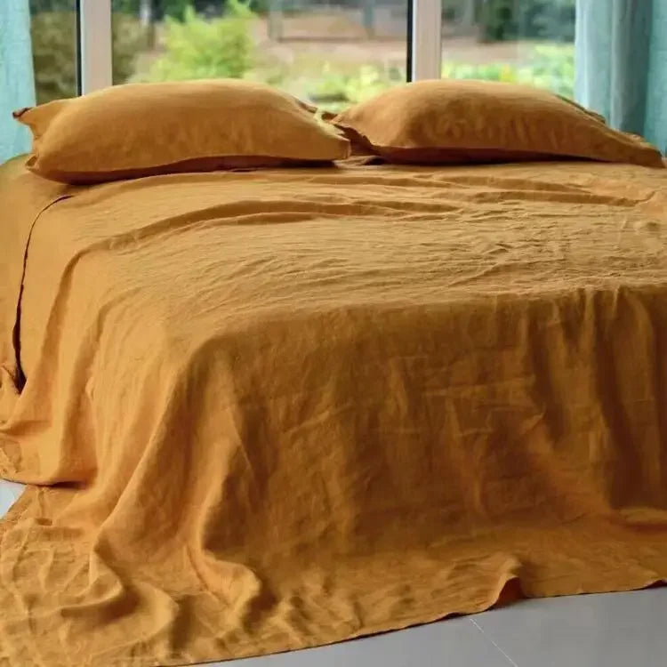 Soren Washed Flax-Linen Sheet Set