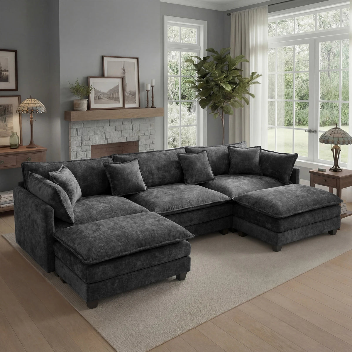 Haven 113-Inch Modular Cloud Sofa