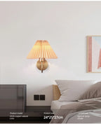 Rue Pleated Umbrella Wall Lamp