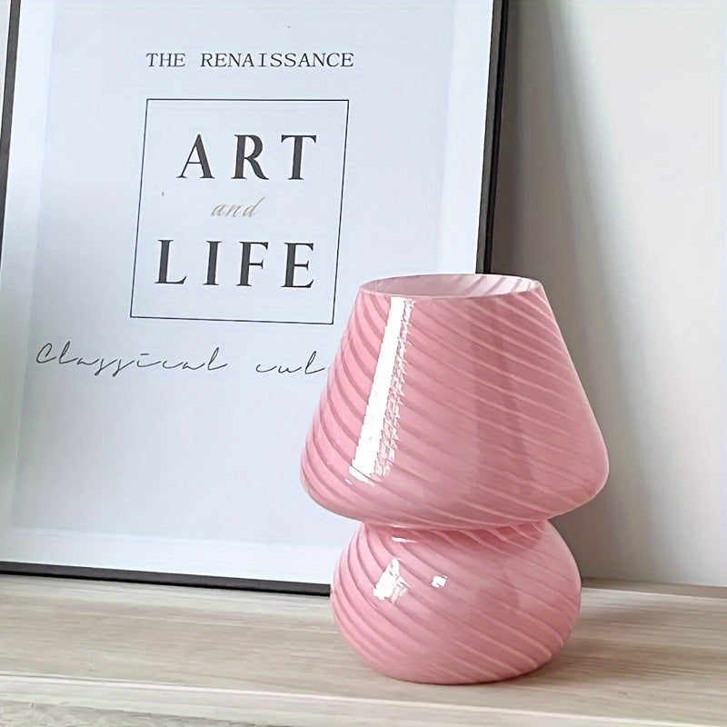 Murano-Style Glass Mushroom Lamp — product detail view 4
