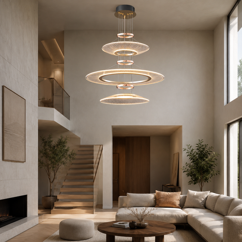 Cascade Ring Pendant in a modern home interior