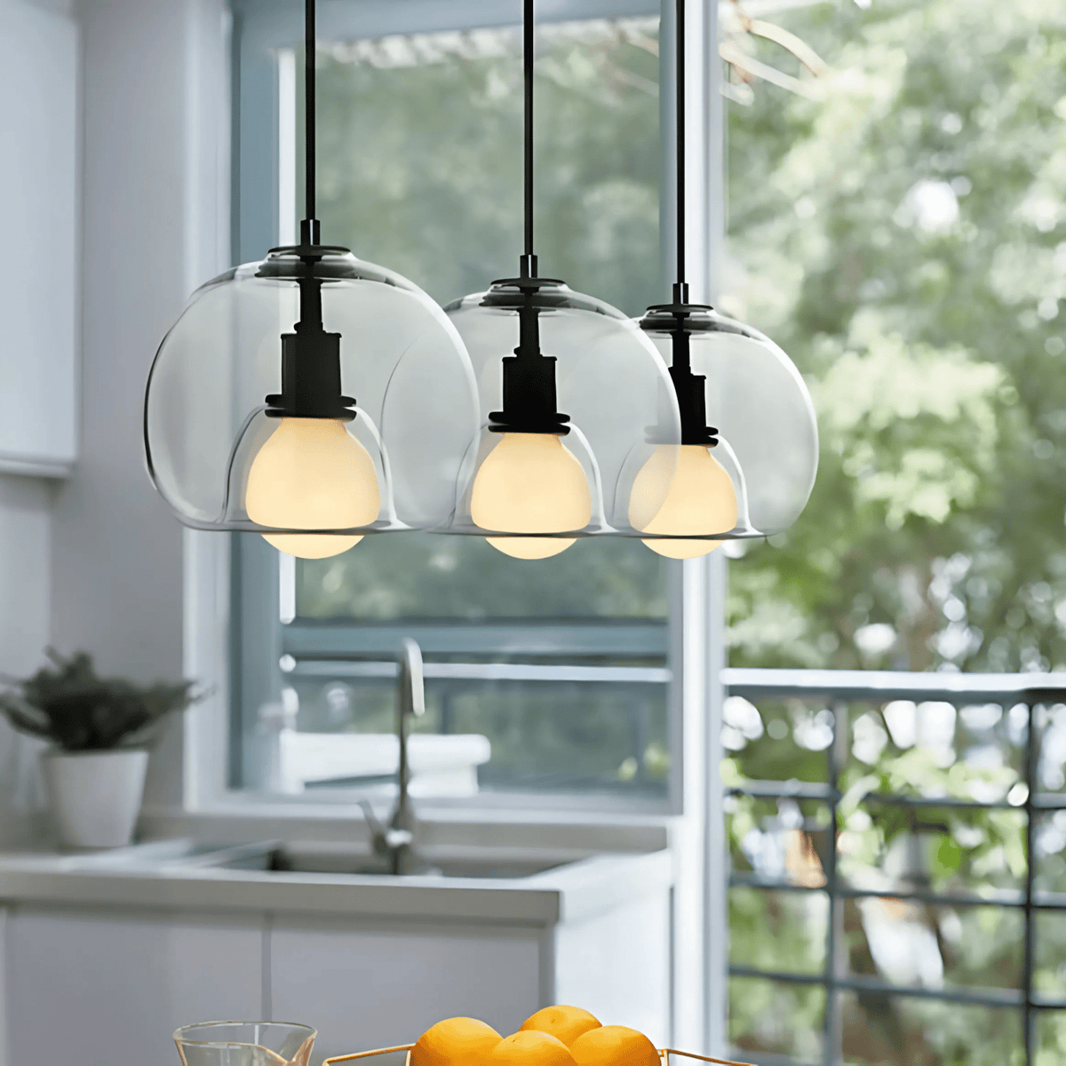 Clyde Glass Pendant Light — product detail view 12