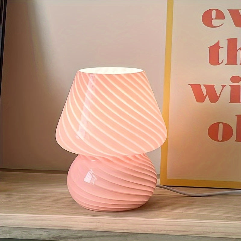Murano-Style Glass Mushroom Lamp — product detail view 2