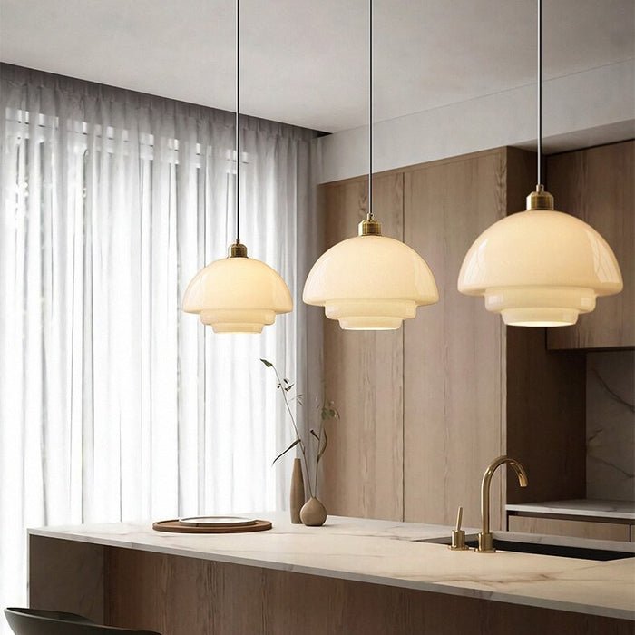 White Glass Pendant Light — product detail view 14