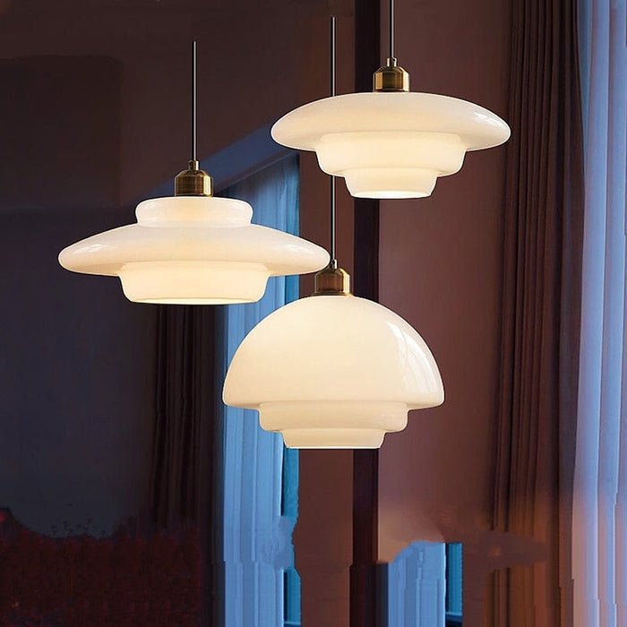 White Glass Pendant Light — product detail view 10
